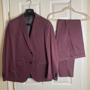 Hugo Boss Purple Suit 36S NWOT